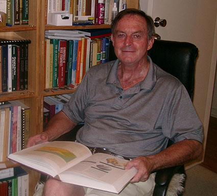 Martin sitting in his study